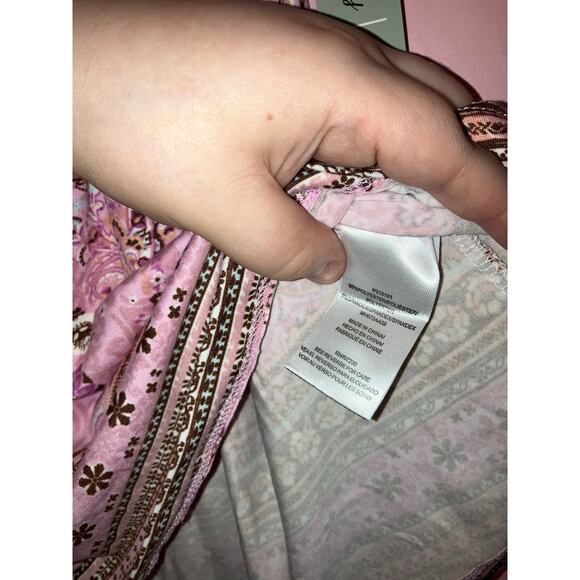 NWT Absolutely Famous boho paisley top size large - Picture 5 of 7